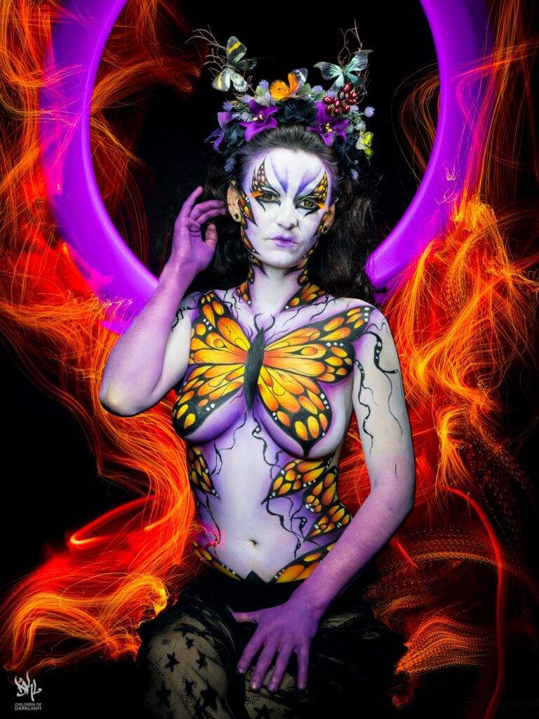 Bodypainting papillon